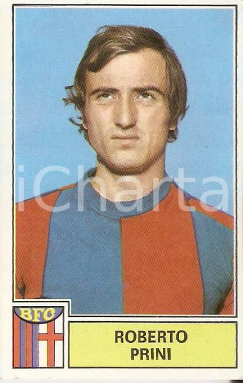 PANINI - CALCIATORI 1971 - 1972 Figurina Roberto PRINI Serie A BOLOGNA (2)