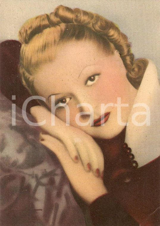 1940 ca CINEMA Barbara MONIS Attrice *Cartolina FG NV