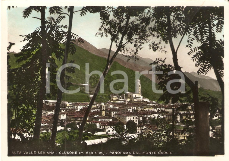 1959 SELVINO (BG) Panorama dal Monte Crosio *Cartolina FG VG