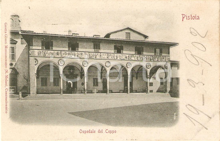 1902 PISTOIA Ospedale del Ceppo *Cartolina FP VG