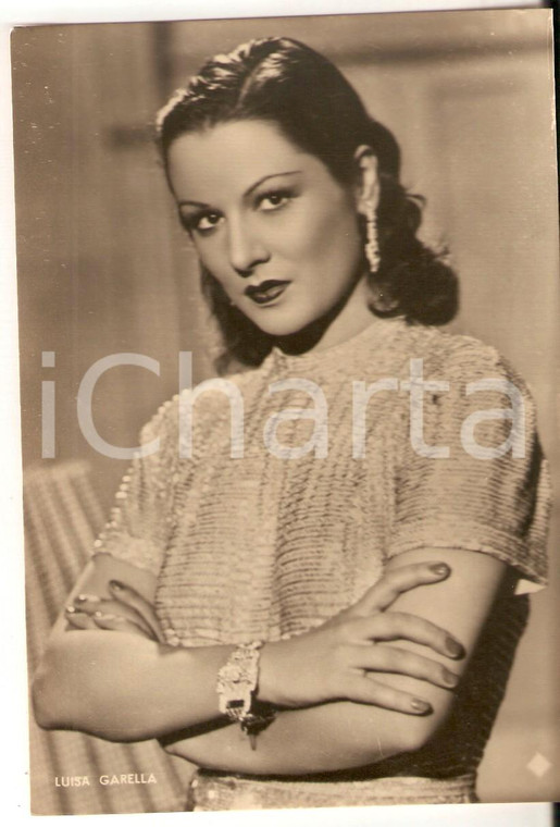 1940 ca CINEMA Ritratto Luisa GARELLA Attrice *Fotografia seriale ASER