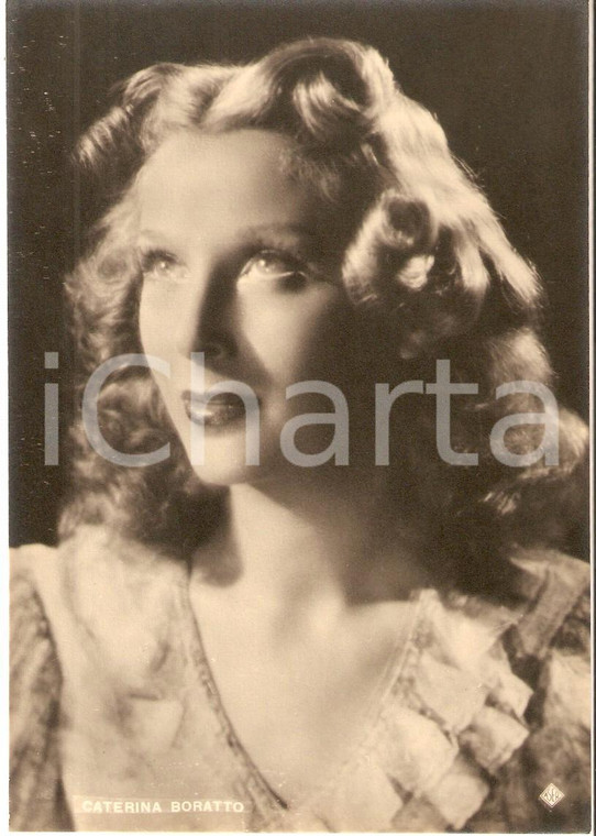 1940 ca CINEMA Ritratto Caterina BORATTO Attrice *Fotografia seriale ASER