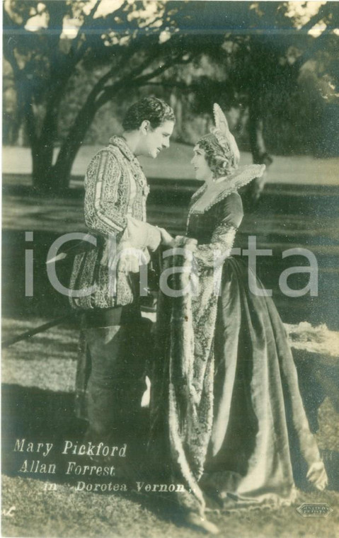 1924 CINEMA Mary PICKFORD Allan FOREST nel film Dorotea VERNON Cartolina FP NV