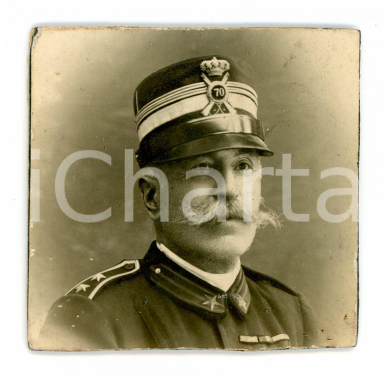 1890 ca REGIO ESERCITO Maggiore Giuseppe UTILI del 70° Fanteria *Foto 6x6 