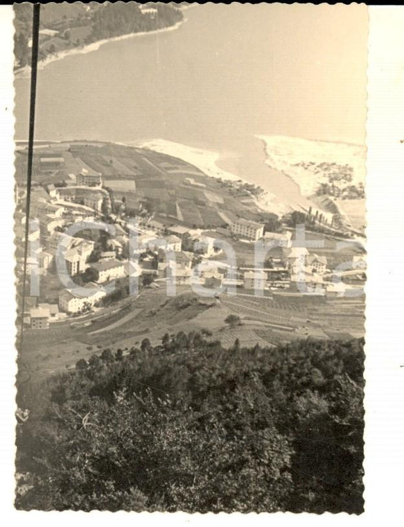 1950 ca MOLVENO (TN) Veduta panoramica dall'alto *Fotografia 8x10 cm