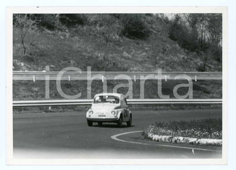 1965 ca RALLY - JOLLY CLUB Fiat 500 durante una gara *Foto 18x13 cm