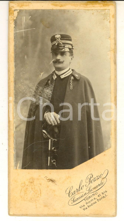 1910 ca TORINO Ritratto di ufficiale 71° Reggimento Fanteria *Foto CARLO POZZO