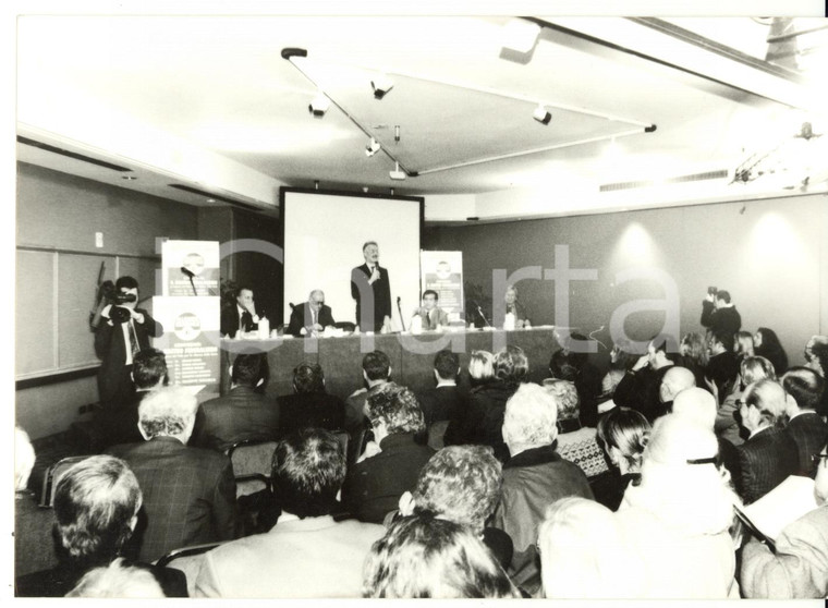 1990 ca GENOVA Starhotels - Convegno ALLEANZA NAZIONALE - Fotografia 18x13 cm