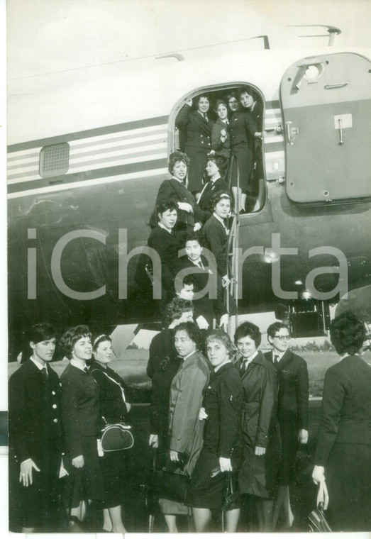 1959 ROMA AEROPORTO DI CIAMPINO Hostess del Centro Nazionale Attività Turistiche