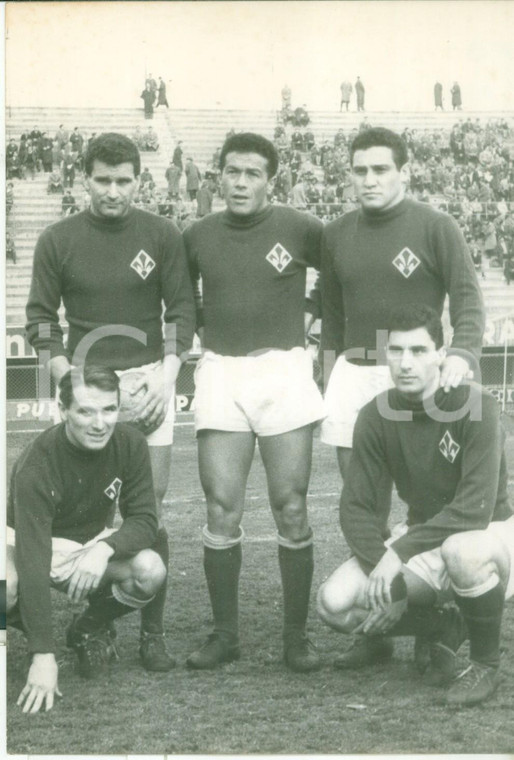 1959 CALCIO Fiorentina-Udinese 7-0 - Gli attaccanti autori dei goal - Foto