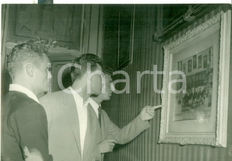 1955 Raduno del TORINO Calcio - Ivo BRANCALEONI - Vincenzo RIGAMONTI *Foto 18x13