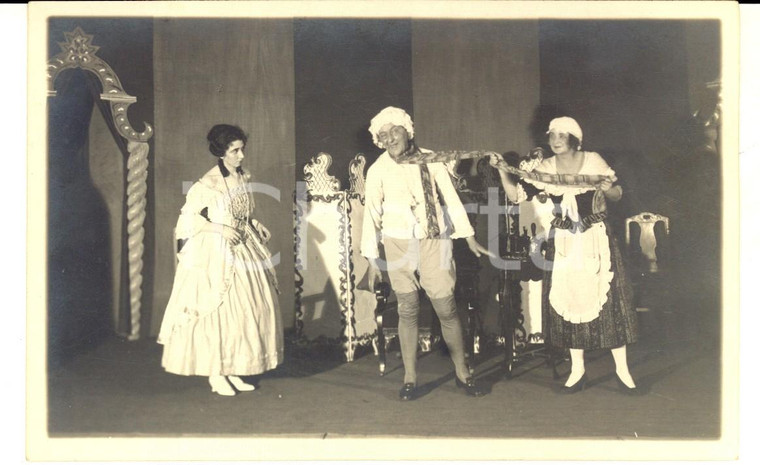 1925 DRESDEN Neues Theater - Teatro amatoriale "Il malato immaginario" Foto RARA