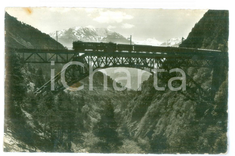 1939 RARON Ponte Bietschtalbrücke sulla ferrovia Lötschbergbahn *Cartolina 