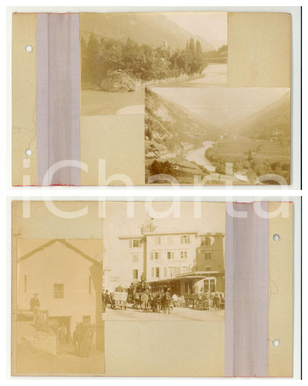 1905 ca SVIZZERA Vedute panoramiche - Telegrafo con carrozze - Lotto 3 foto