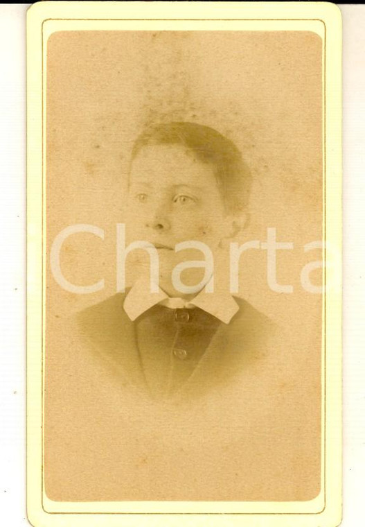 1880 ca LONDON Portrait of Allan PARKES as a child *VINTAGE photo CDV