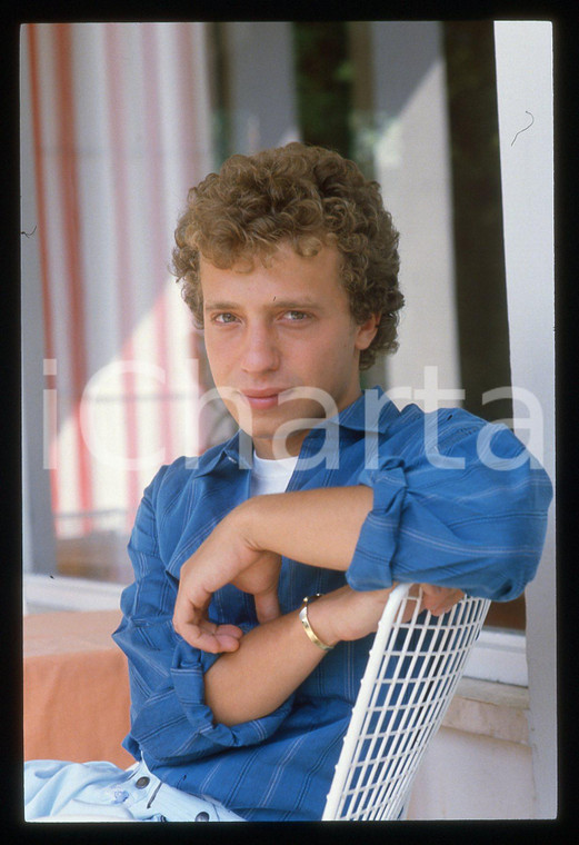 35mm vintage slide* 1985 ca MUSICA Mike FRANCIS - Ritratto del cantante (16)