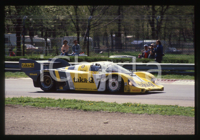 35mm vintage slide* 1986 360 KM MONZA PORSCHE 956B Joest Racing durante gara (4)