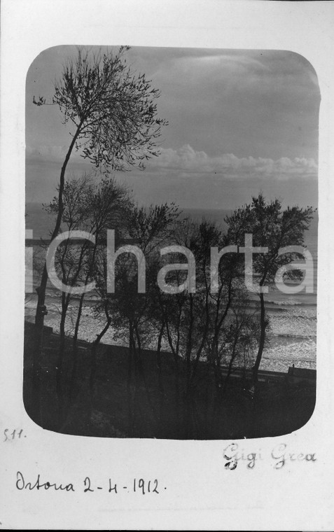 1912 ORTONA A MARE Dettaglio panoramico *Fotocartolina