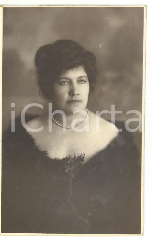 1929 MONTE COMPATRI (ROMA) Ritratto di Filomena CASINELLI in pelliccia 