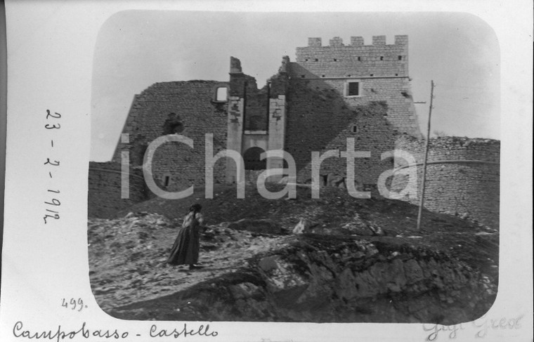 1912 CAMPOBASSO Il Castello Monforte *Fotocartolina