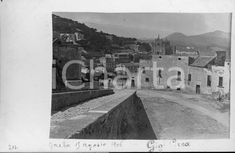 1906 GAETA Dettaglio dell'abitato interno *Fotocartolina