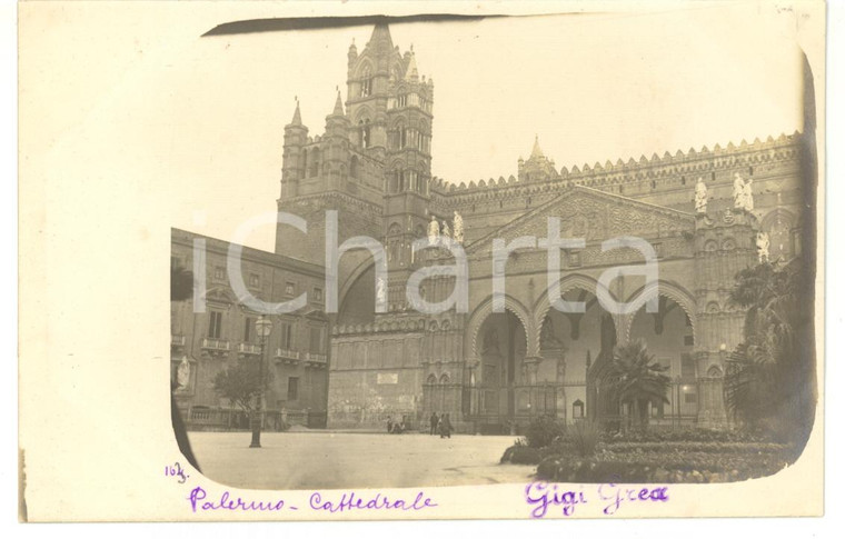 1906 CATTEDRALE DI PALERMO Scorcio panoramico *Fotocartolina