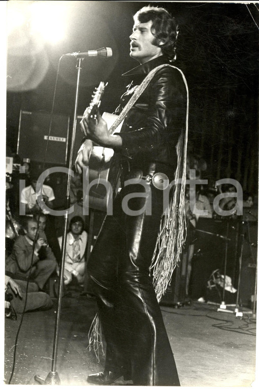 1970 PALERMO Festival Pop - Johnny HALLYDAY in concerto (1) Foto 20x30 cm