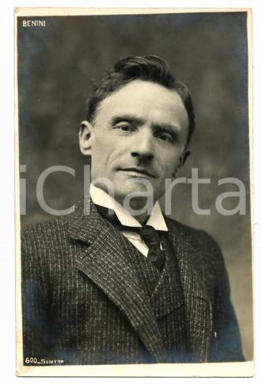 1910 ca TEATRO Ferruccio BENINI Ritratto dell'attore *Cartolina FP NV