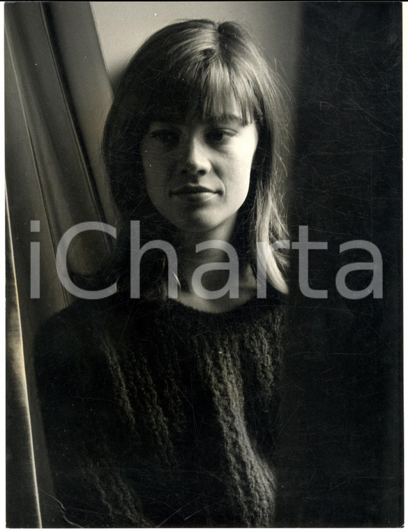 1970 ca COSTUME FRANCE Ritratto di Françoise HARDY in pullover - Foto 18x24