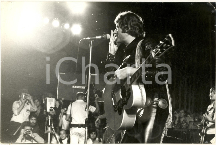 1970 PALERMO Festival Pop - Johnny HALLYDAY in concerto (4) Foto 30x20 cm