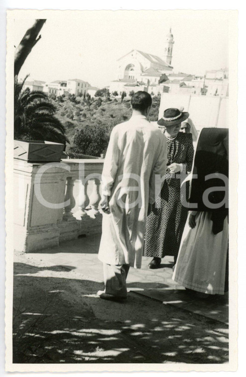 1938 SANREMO - BUSSANA Elena di SAVOIA in visita a Villa Spinola - Foto
