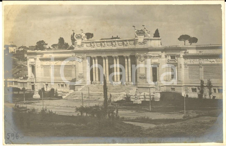 1911 ESPOSIZIONE DI ROMA Palazzo Belle Arti (2) Foto cartolina RARA