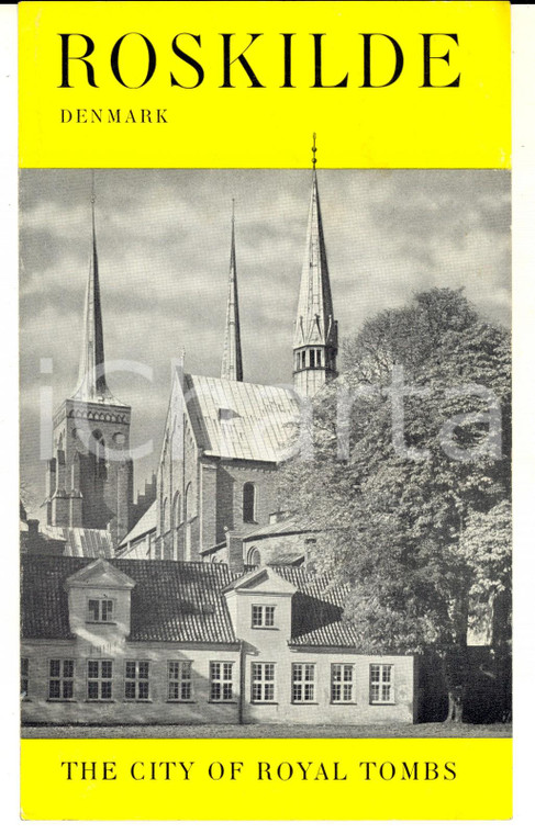 1957 ROSKILDE (DENMARK) The city of royals tombs - Pieghevole Illustrato VINTAGE