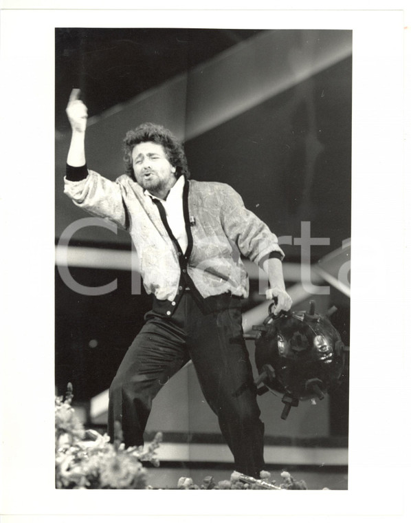 1985 ca (Ristampa 1990) TEATRO Beppe GRILLO si esibisce sul palco (8) *Foto