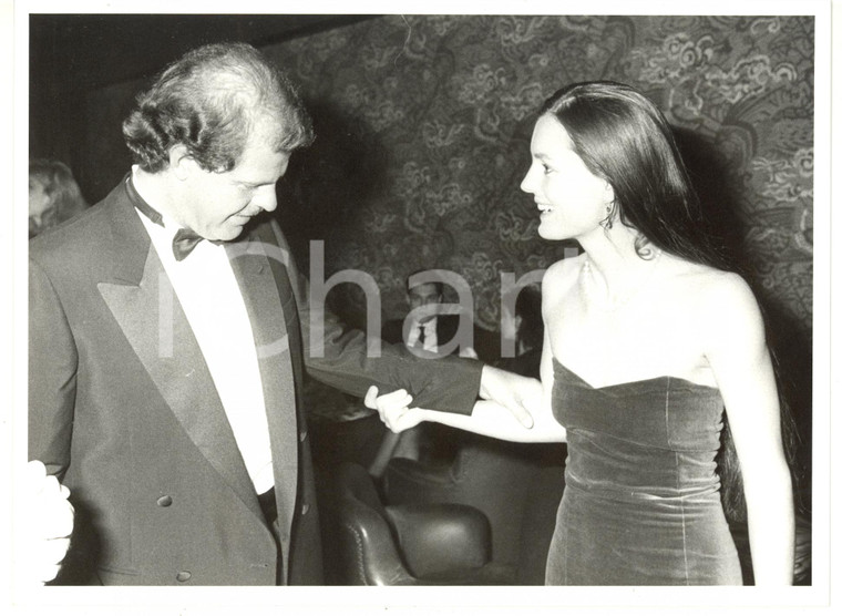 1985 ca VENEZIA Egon VON FURSTENBERG con Barbara PARODI DELFINO *Foto VINTAGE
