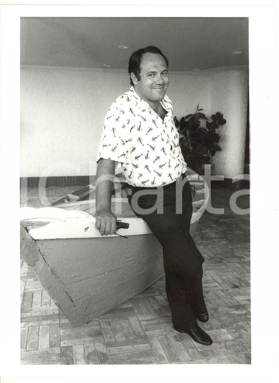 1984 CINEMA Ritratto dell'attore Carlo VERDONE *Foto VINTAGE 18x24 cm
