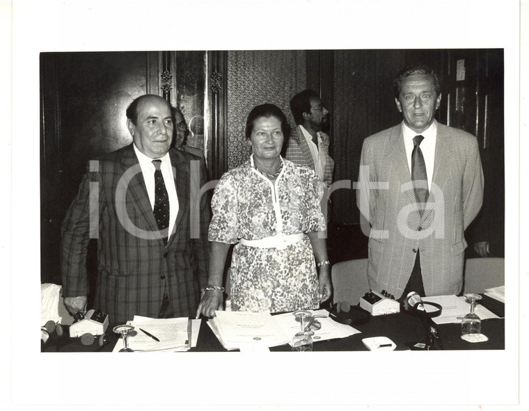  1988 BARI - EUROPACINEMA Simone VEIL Carlo RIPA DI MEANA Carmine CIANFARANI  