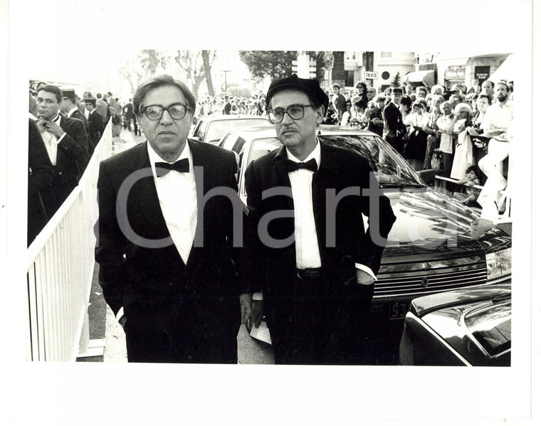  1987 CANNES Festival del Cinema - Fratelli TAVIANI all'arrivo *Foto 25x20 