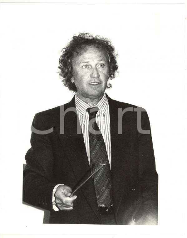  1985 ca MILANO Ritratto del professor Carlo Maria GUERCI *Foto VINTAGE 20x25 