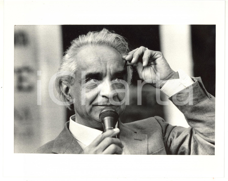1990 ca ROMA Ritratto del fisico Antonino ZICHICHI *Fotografia 25x20 cm