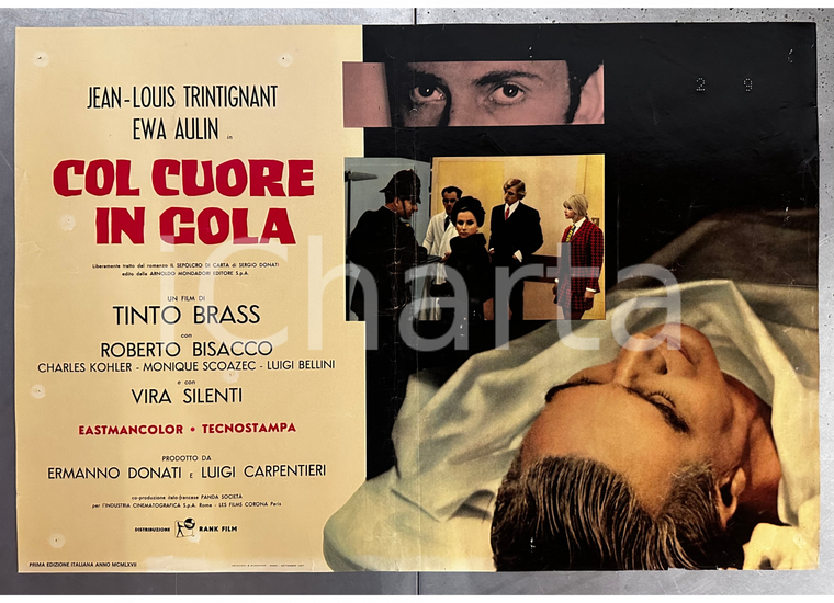 1967 COL CUORE IN GOLA Tinto BRASS Jean-Louis TRINTIGNANT Ewa AULIN Lobby card