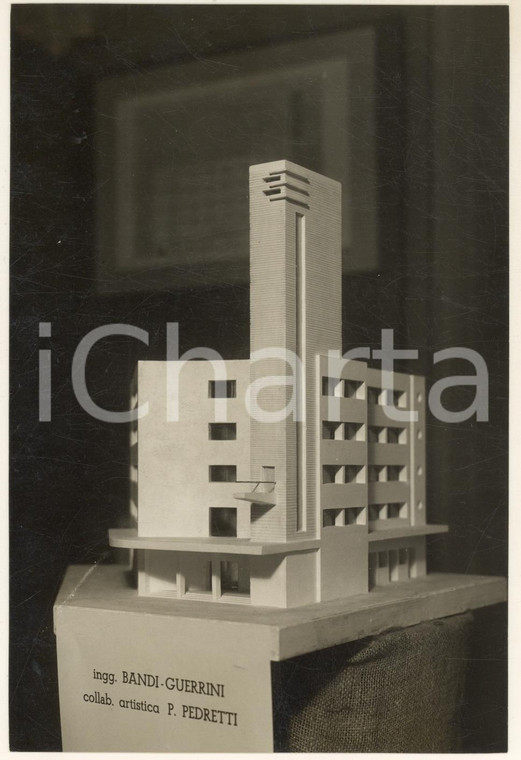 1935 ROMA Plastico per Casa del Fascio Ingegneri BANDI-GUERRINI *Vera fotografia