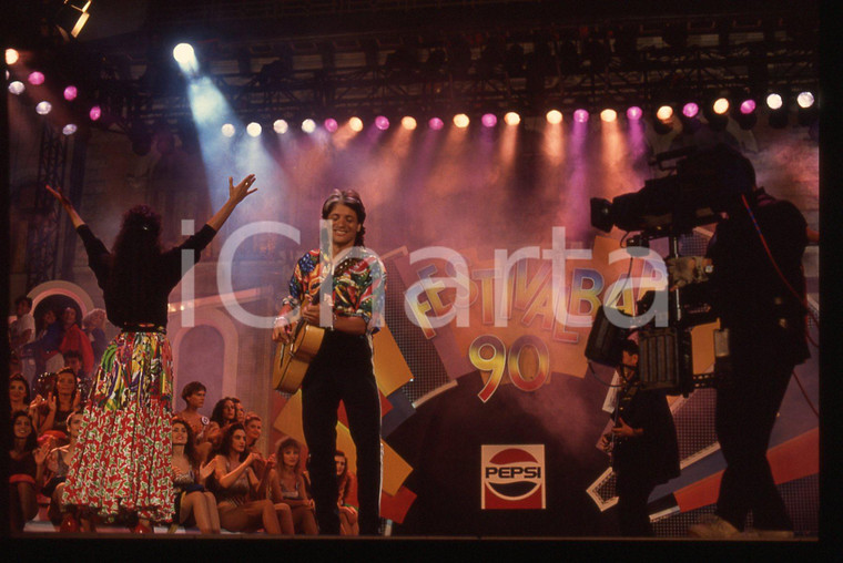 35mm vintage slide* 1990 FESTIVALBAR André ROË BANDIDO all'Arena di Verona (1)