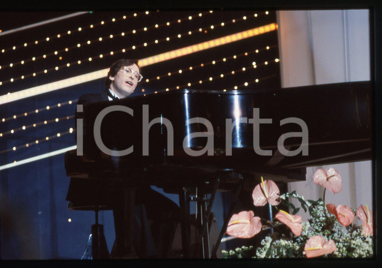 35mm vintage slide* 1984 SANREMO Stephen SCHLAKS ospite al Festival (3)