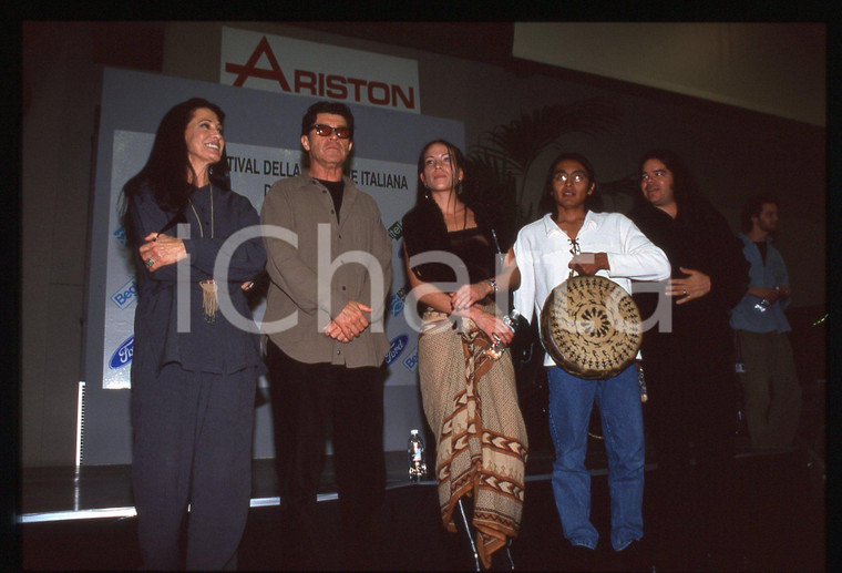 35mm vintage slide* 1995 SANREMO Robbie ROBERTSON Rita COOLIDGE Ritratto (9)