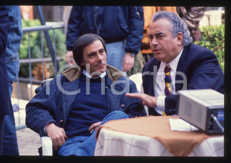 35mm vintage slide* 1990 FESTIVALBAR Roberto VECCHIONI e Vittorio SALVETTI (1)