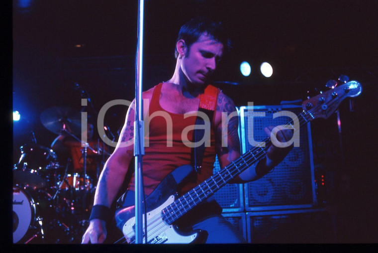 35mm vintage slide* 2000ca MUSICA Mike DIRNT dei GREEN DAY in concerto (4)
