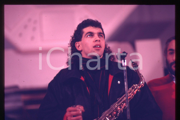 35mm vintage slide* 1986 SANREMO Francesco GUALERZI "HERTZ" al Teatro Ariston 28