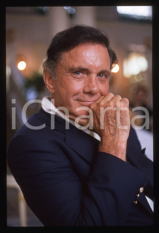 35mm vintage slide* 1990 COMO Cliff ROBERTSON  "Viva Hollywood" Ritratto (18)