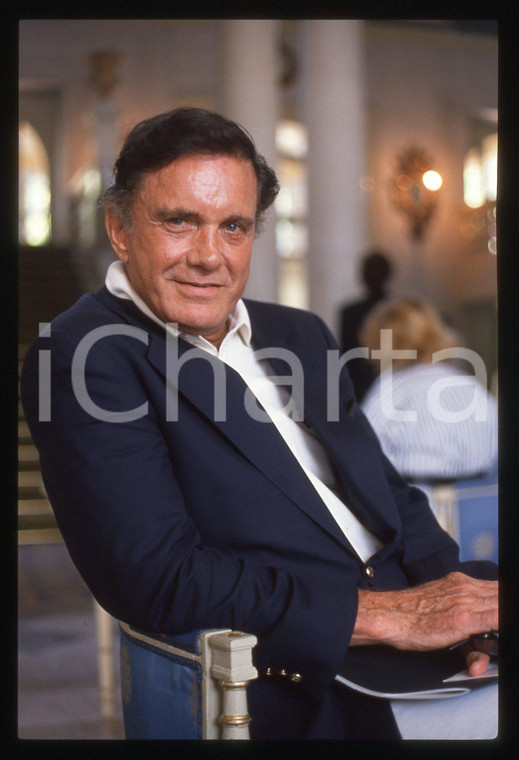 35mm vintage slide* 1990 COMO Cliff ROBERTSON  "Viva Hollywood" Ritratto (13)